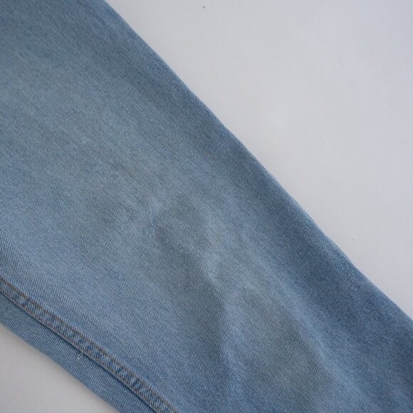 Vintage '90S Great Western Garment Light Wash Relaxed Western Denim Jeans 32X32 - Picture 7 of 16